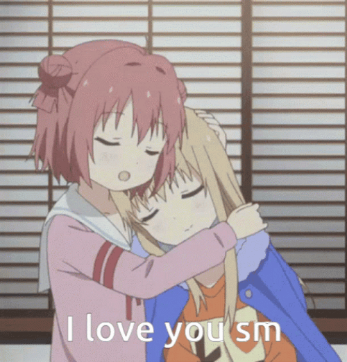 I Love You So Much Anime Hug GIF 