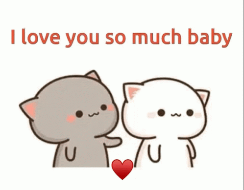 I Love You So Much Baby Peach And Goma GIF