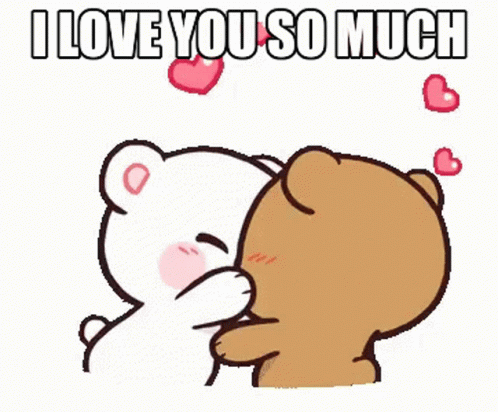 I Love You So Much Cute Chibi Kiss GIF
