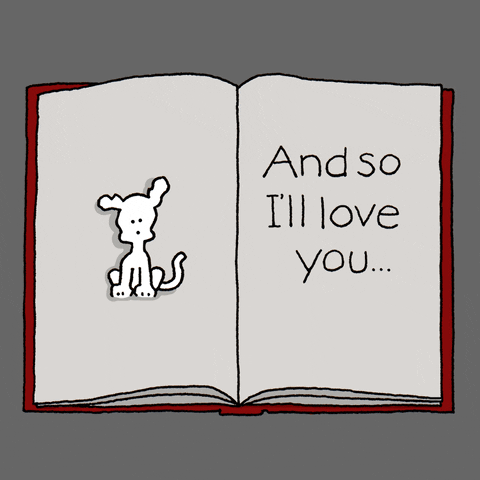 I Love You So Much Turning Pages Chippy GIF