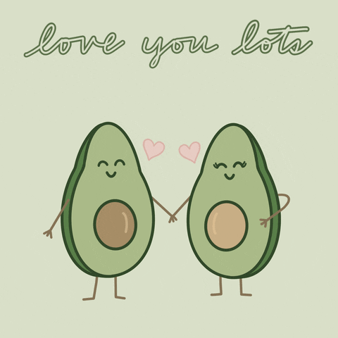 I Love You This Much Avocado Halves GIF