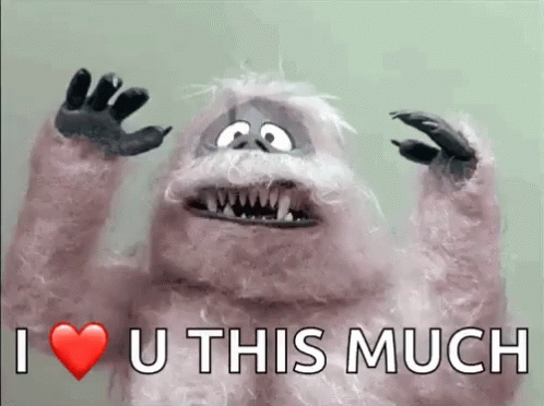 I Love You This Much Bumble Snowman GIF