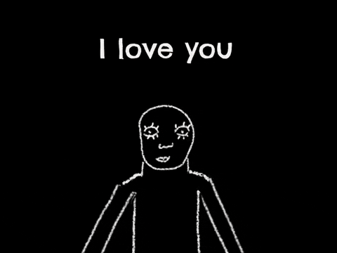 I Love You This Much Rainbow Artwork GIF