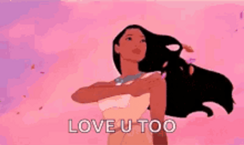 I Love You Too Disney's Pocahontas Waving GIF