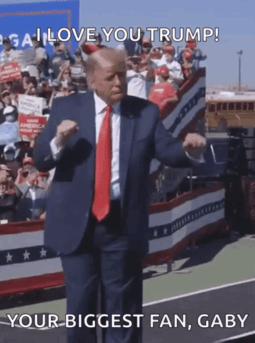 I Love You Trump Dance GIF