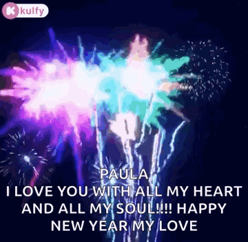 I Love You With All My Heart Happy New Year GIF