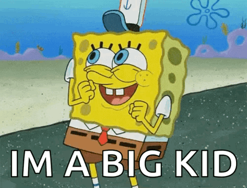 I'm A Big Boy Kid Spongebob GIF
