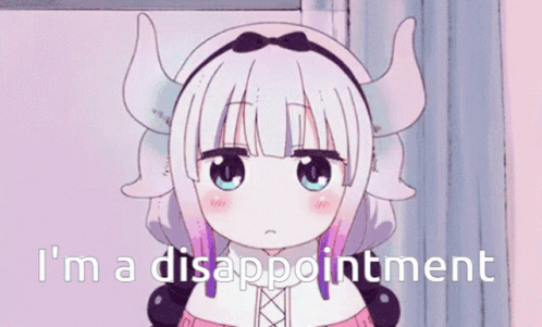 I'm A Disappointment Kanna Kamui Miss Kobayashi's Dragon Maid GIF