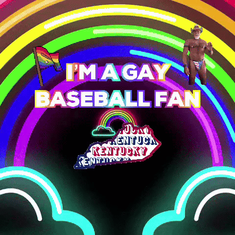 I'm A Gay Baseball Fan Poster GIF