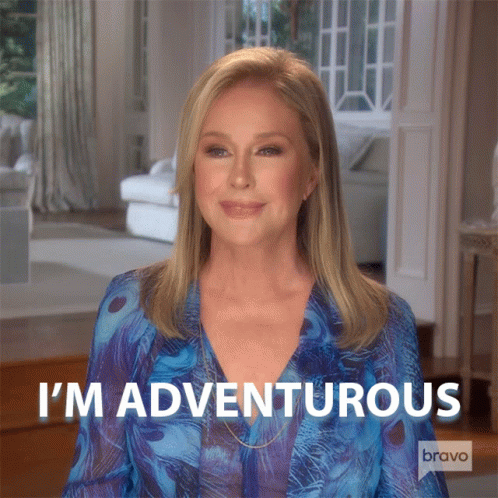 I'm Adventurous Kathy Hilton Adventure GIF