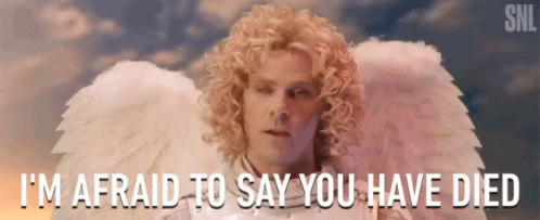 I'm Afraid You Died Snl Angel GIF