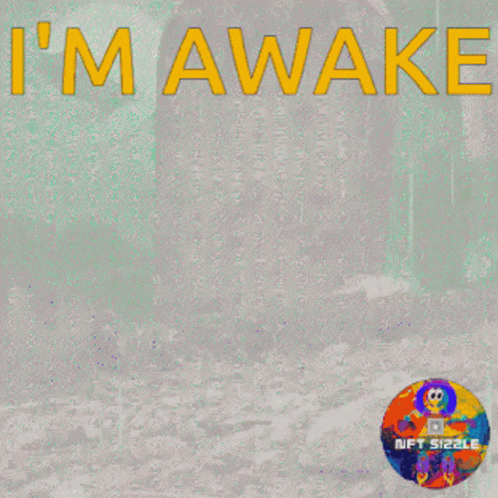 I'm Awake Poster with Tombstone
