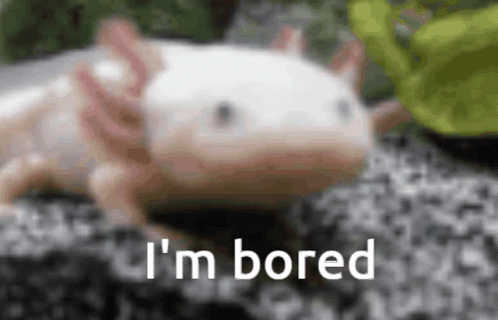 I'm Bored Axolotl Meme GIF
