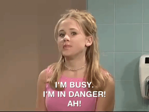 I'm Busy Im In Danger GIF