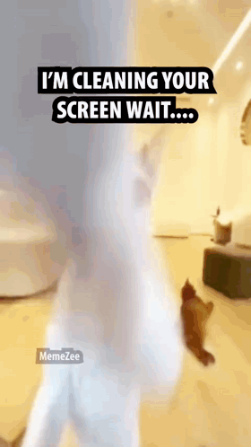 I'm Cleaning Your Screen Wait Meme