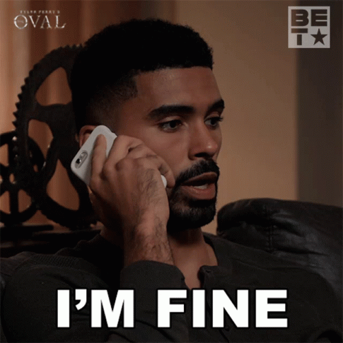 I'm Fine Calling On Phone GIF