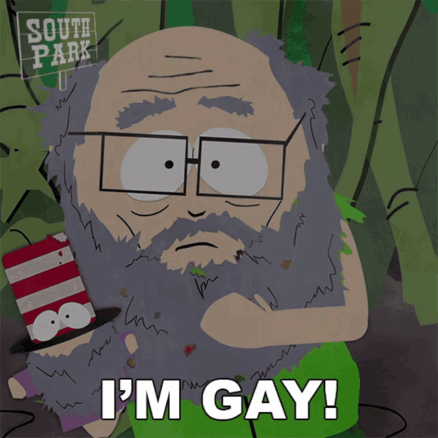 I'm Gay Mr. Garrison South Park GIF