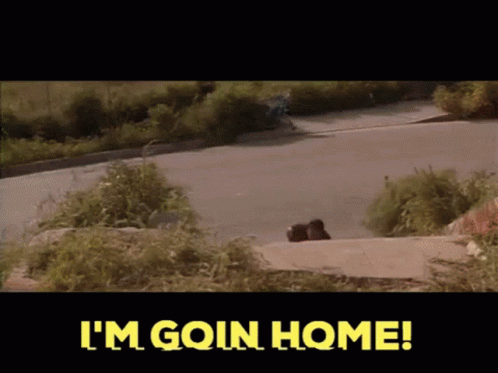 I'm Goin Home Yellow Sign
