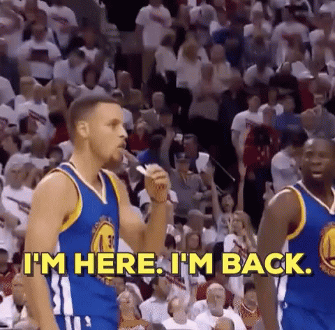 I'm Here Steph Curry 3 I'm Back GIF