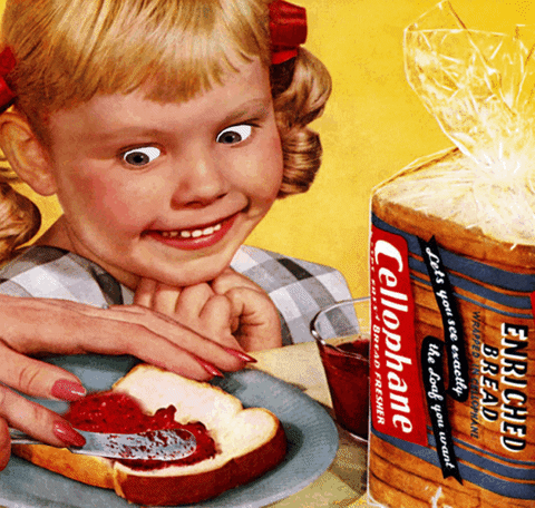 I'm Hungry Kid With Spread Commercial GIF