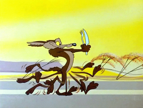 I'm Hungry Wile E. Coyote Running GIF