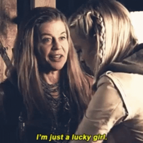 I'm Just A Lucky Girl GIF