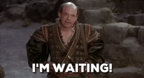 I'm Just Here Waiting Man Meme GIF