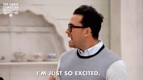 I'm Just So Excited Man Is Giddy GIF