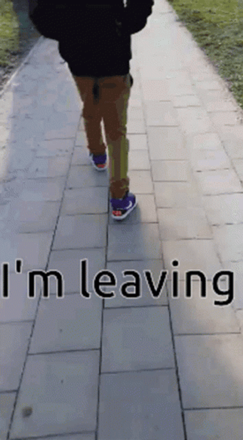 I'm Leaving Back Turned Walking Away GIF
