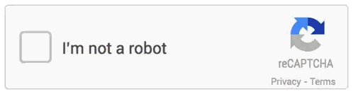 I'm Not a Robot Sign Next to Recaptcha Privacy