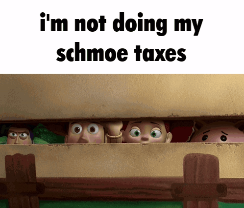 I'm Not Doing My Schmoe Taxes GIF