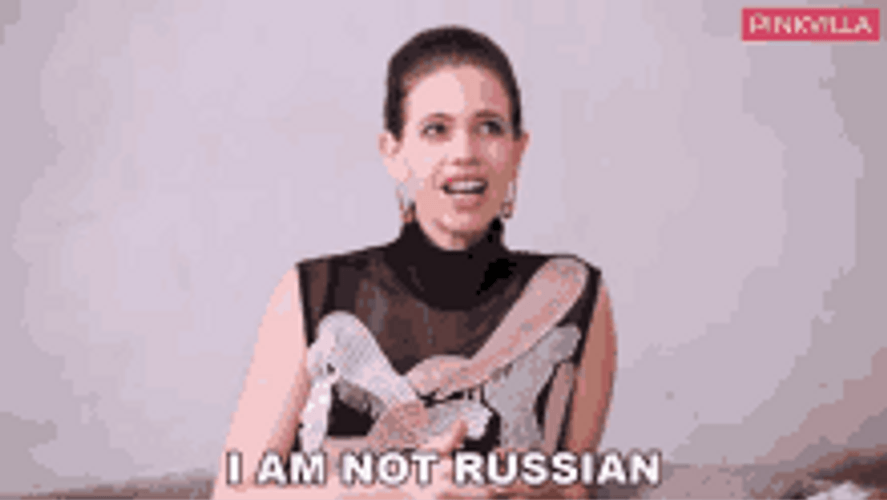 I'm Not Russian Kalki Koechlin GIF