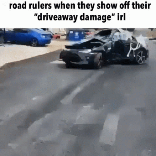 I'm Ok Just A Scratch Car Meme GIF