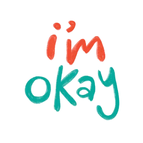 I'm Okay in Red and Blue