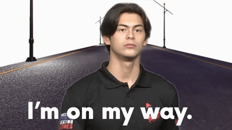 I'm On My Way Serious Guy GIF