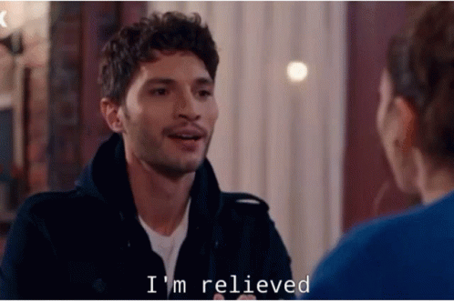 I'm Relieved Yes Thank You GIF
