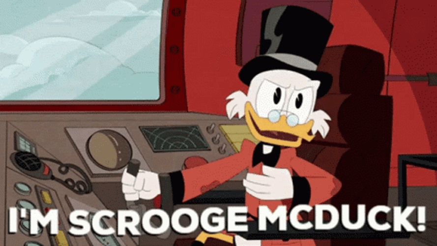 I'm Scrooge Mcduck GIF
