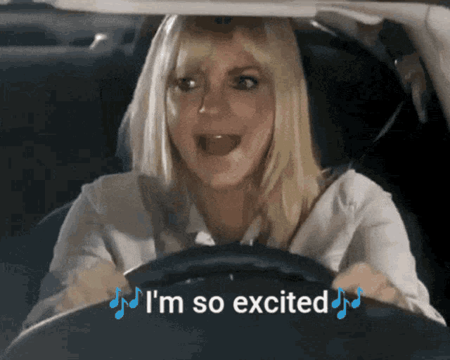 I'm So Excited Anna Faris GIF
