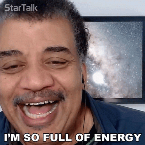I'm So Full Of Energy GIF