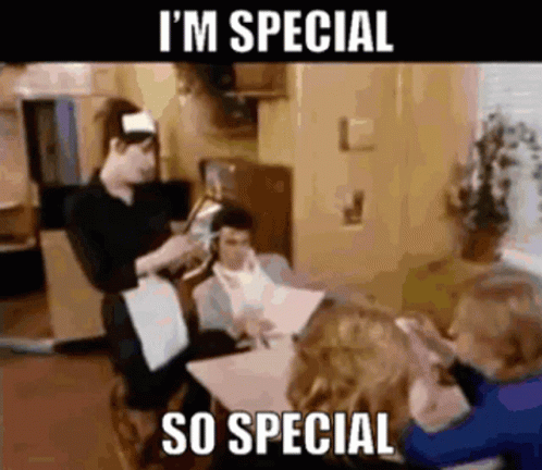 I'm Special Group Of People With Waiter GIF