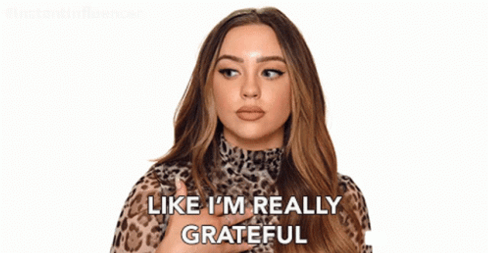 I'm Thankful And Grateful Kailin Chase GIF