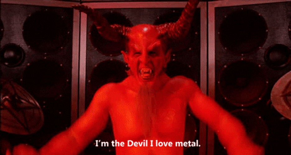 I'm The Devil I Love Metal GIF