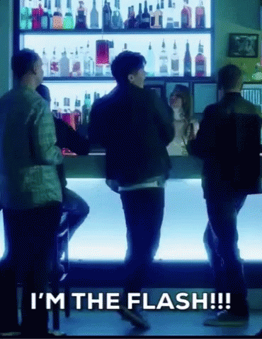 I'm The Flash Drunk Barry Allen GIF