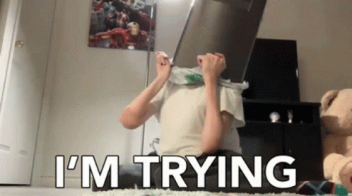 I'm Trying But Struggle Is Real GIF