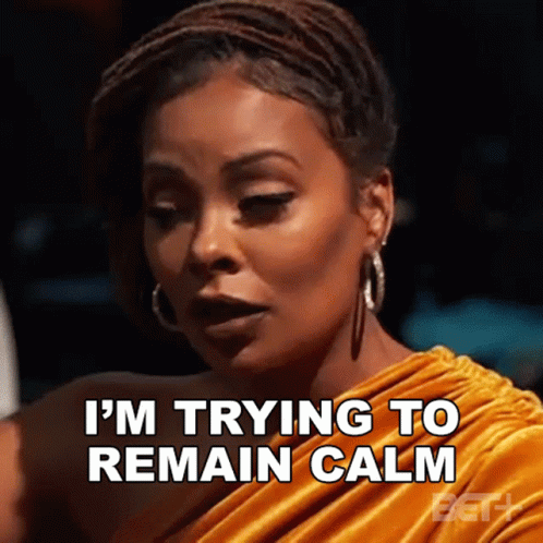 I'm Trying To Stay Calm GIF