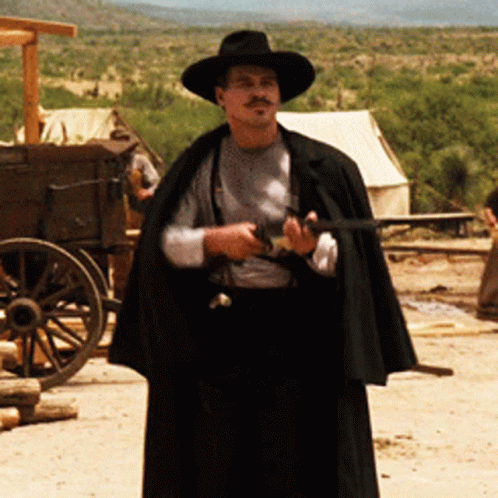 I'm Your Huckleberry Pointing Gun GIF