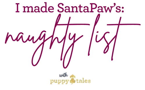 i made santa paw 's naughty list with puppy tales