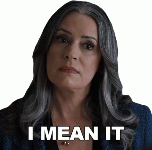 I Mean It Paget Brewster GIF
