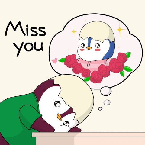 I Miss You Already Pudgy Penguin GIF