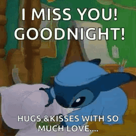 I Miss You ! Goodnight ! Hugs & Kisses With So Much Love ! GIF